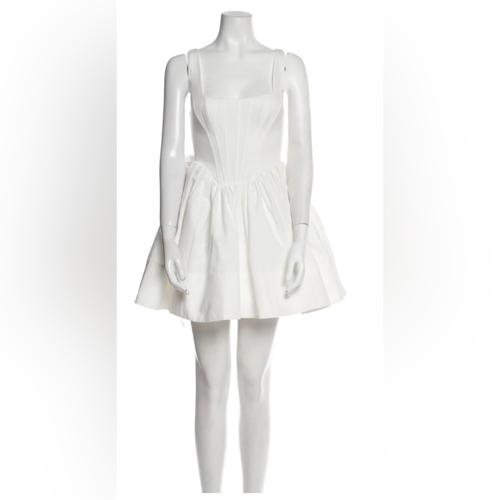 STAUD - white landscape dress